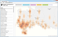 Визуализация данных на интерактивной карте